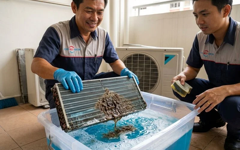 Aircon Chemical Overhaul Yishun